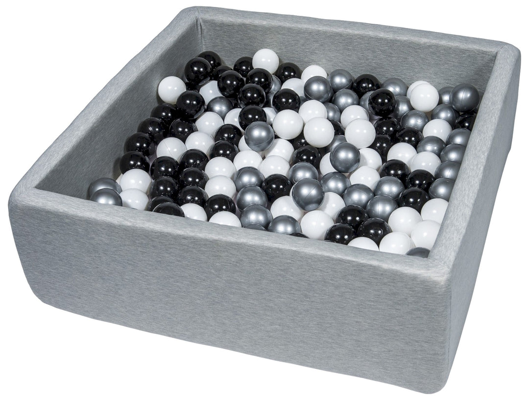 Soft Jersey ball pit with 200 balls, 90x90 cm