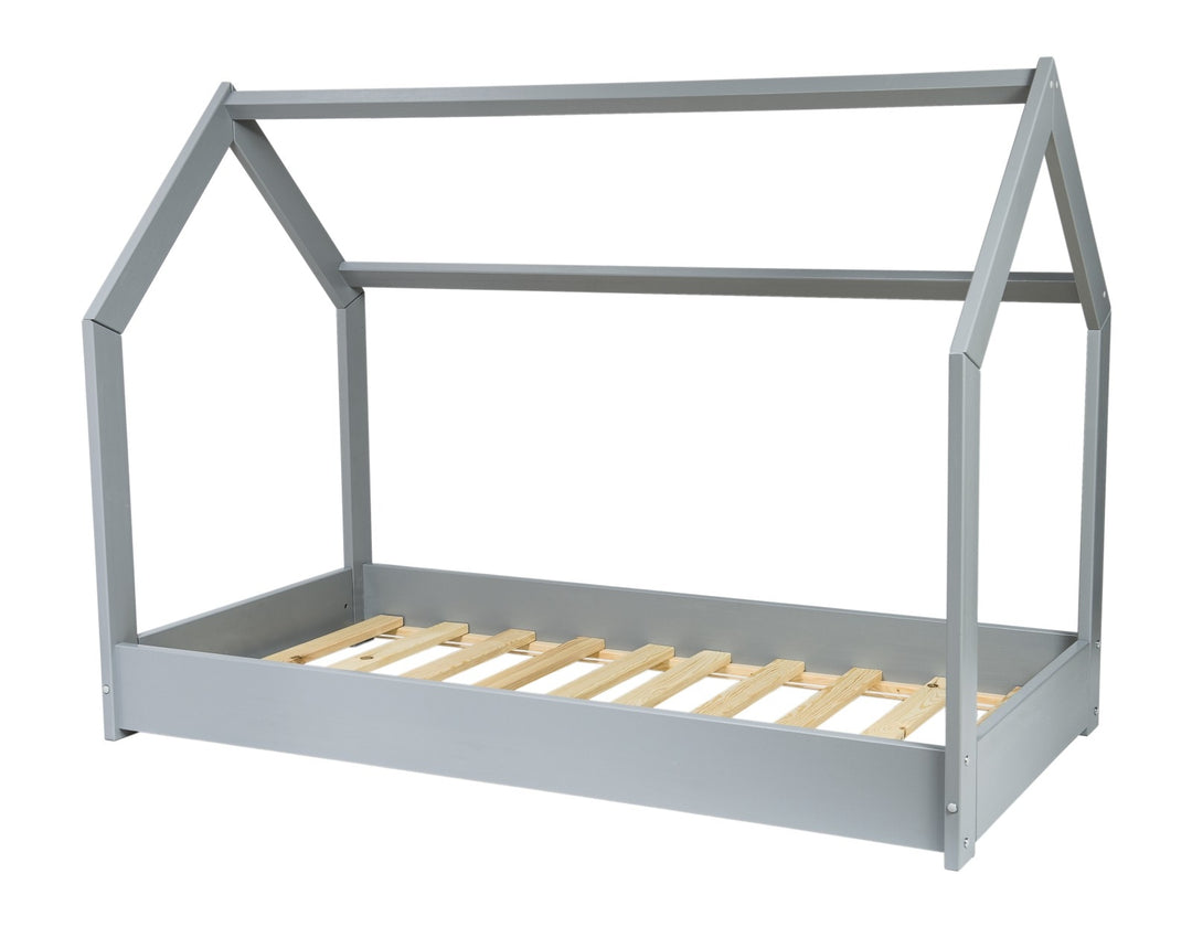Wooden house bed 160x80cm + STANDARD mattress