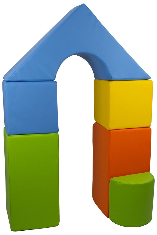 Mini castle set of 6 large foam blocks