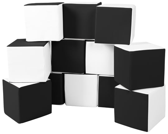 Soft Play Cubes, 12 building blocks for kids