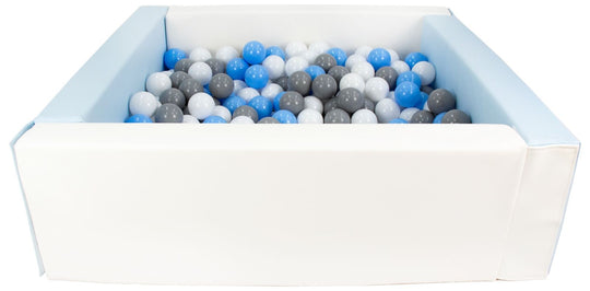 Square eco-leather ball pit with 300 balls, 5 elements