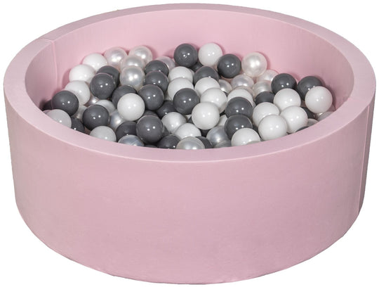 Soft Jersey ball pit with 300 balls, pink