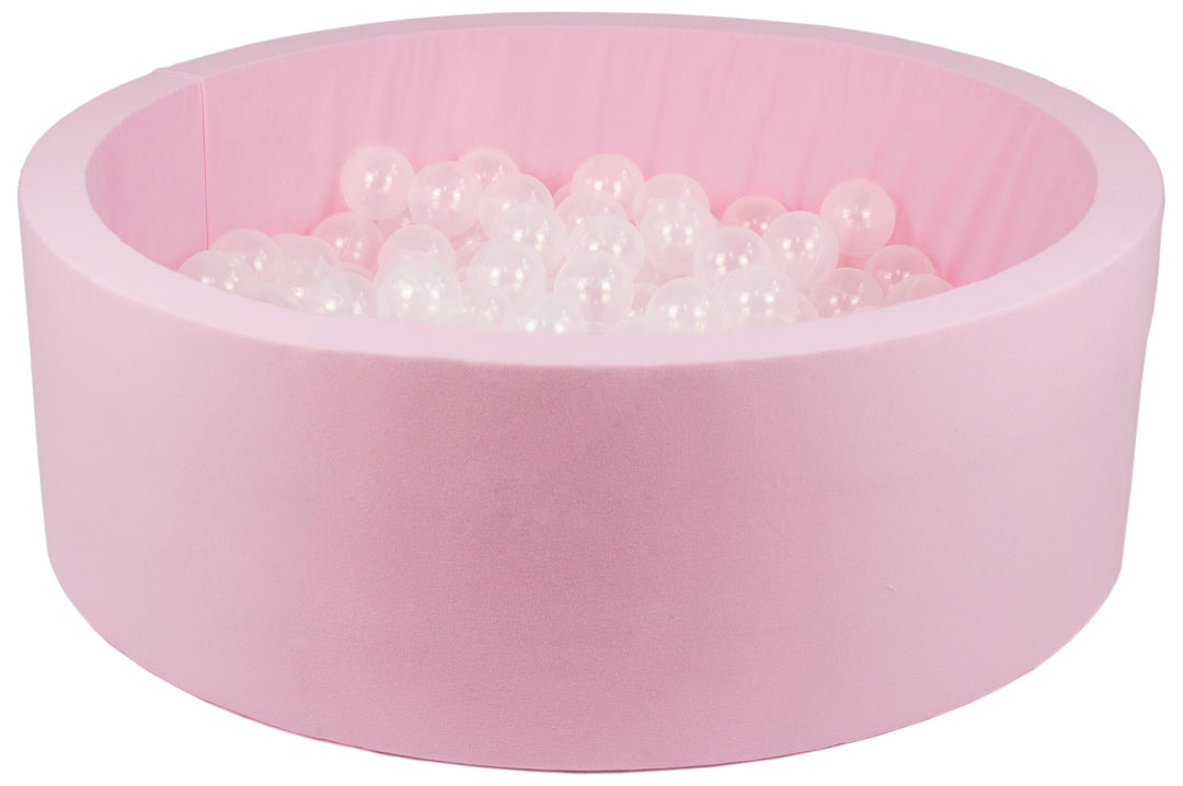 Soft Jersey ball pit with 200 balls, pink