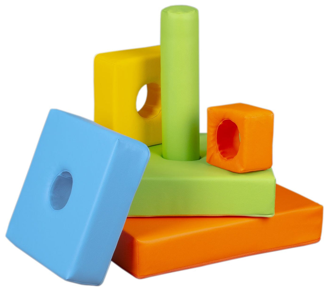 Pyramid set of 6 large foam blocks