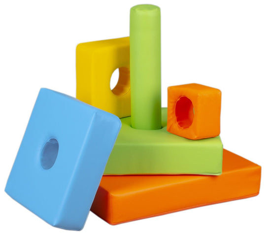 Pyramid set of 6 large foam blocks