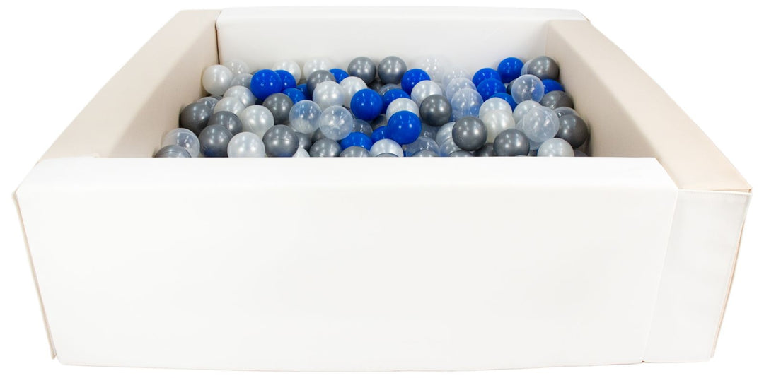 Square eco-leather ball pit with 300 balls, 5 elements