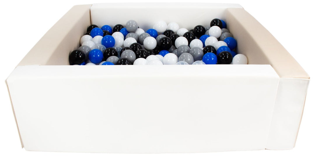 Square eco-leather ball pit with 300 balls, 5 elements