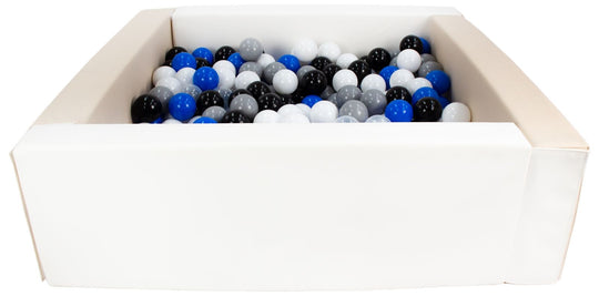 Square eco-leather ball pit with 300 balls, 5 elements