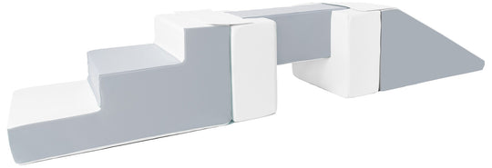 Footbridge + slide set of 5 large foam blocks