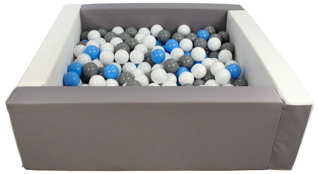 Square eco-leather ball pit with 300 balls, 5 elements