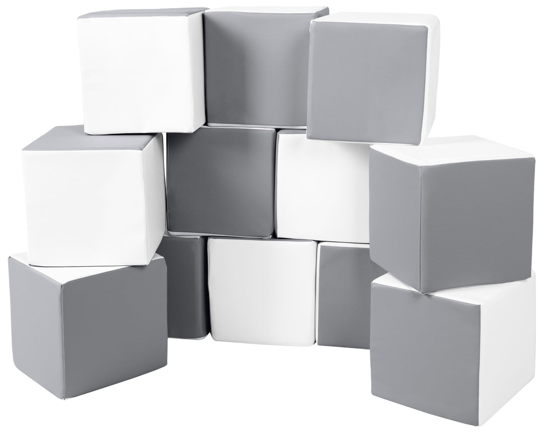 Soft Play Cubes, 12 building blocks for kids