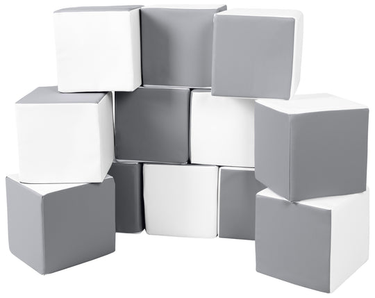 Soft Play Cubes, 12 building blocks for kids