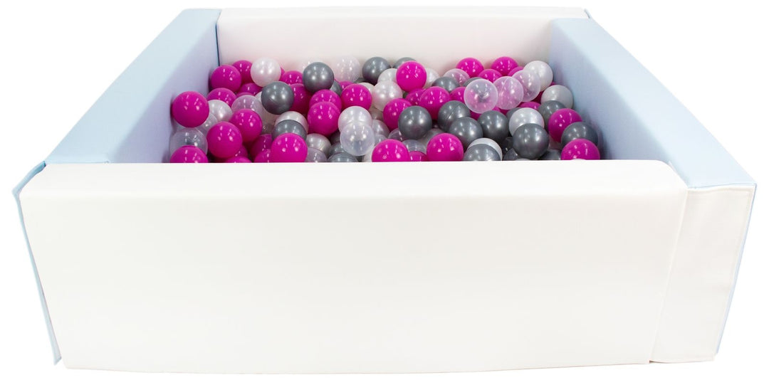 Square eco-leather ball pit with 300 balls, 5 elements