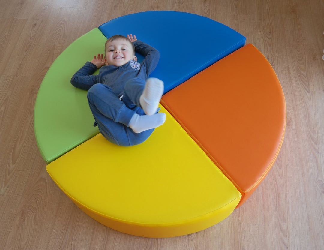 Wheel set of 4 large foam blocks
