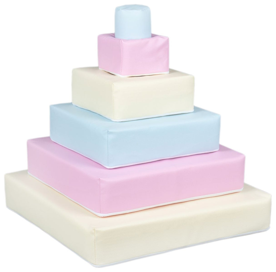 Pyramid set of 6 large foam blocks