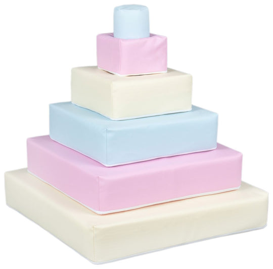 Pyramid set of 6 large foam blocks