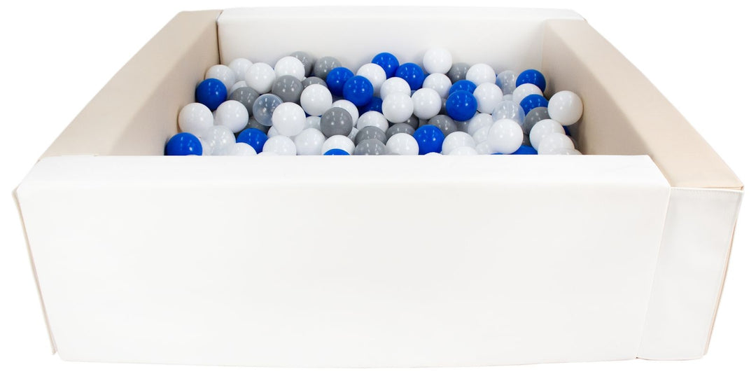 Square eco-leather ball pit with 300 balls, 5 elements