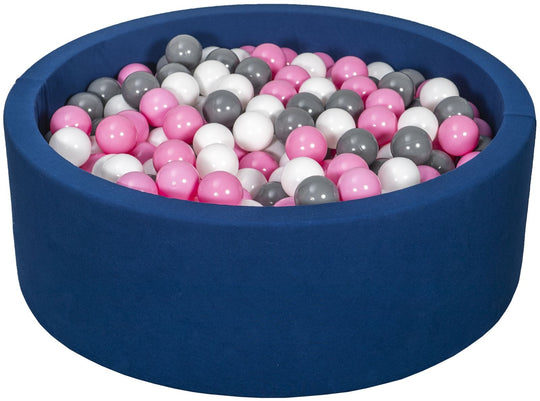 Soft Jersey ball pit with 450 balls, navy