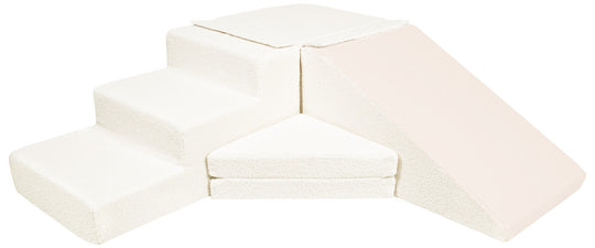 Bouclé slide set of 4 large foam blocks