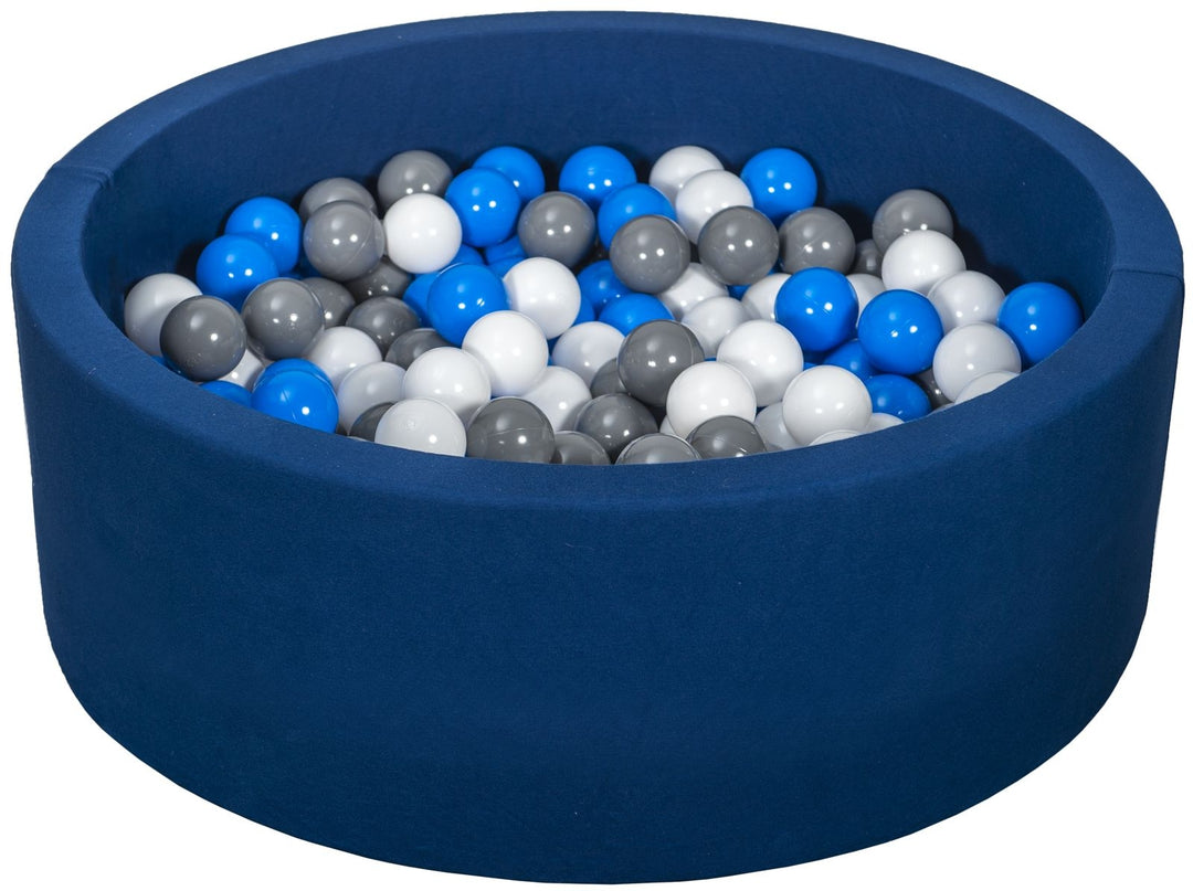 Soft Jersey ball pit with 200 balls, navy