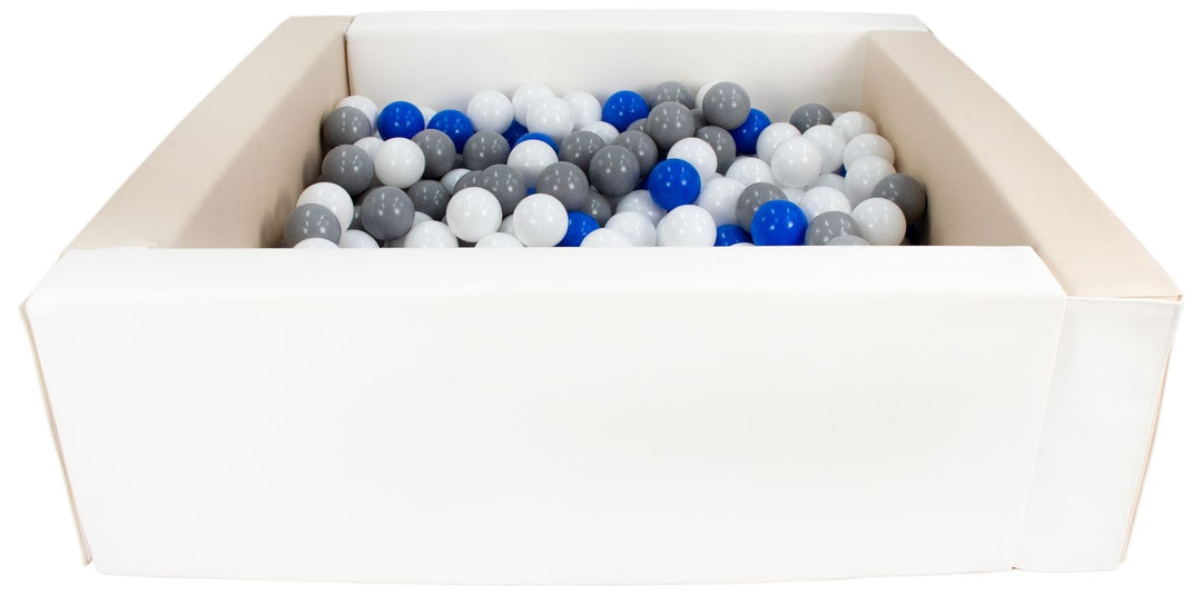 Square eco-leather ball pit with 300 balls, 5 elements