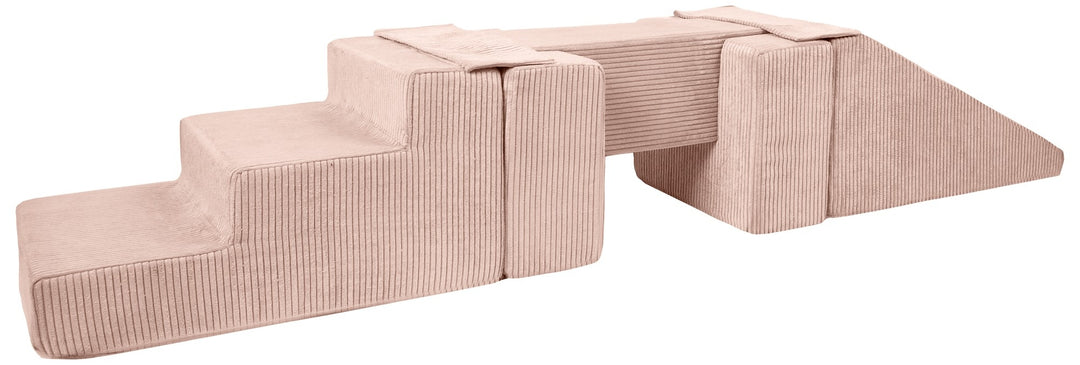Footbridge + slide set of 5 large foam blocks