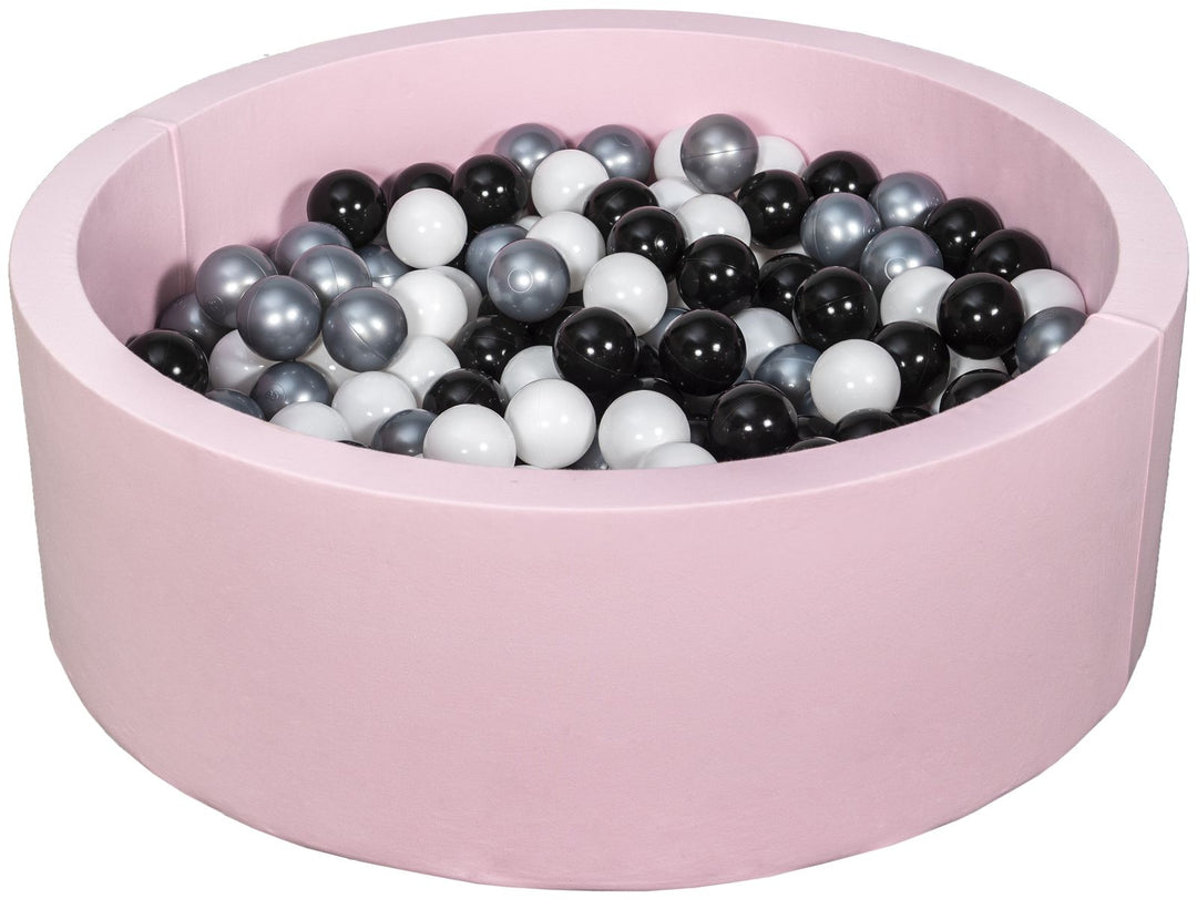 Soft Jersey ball pit with 200 balls, pink
