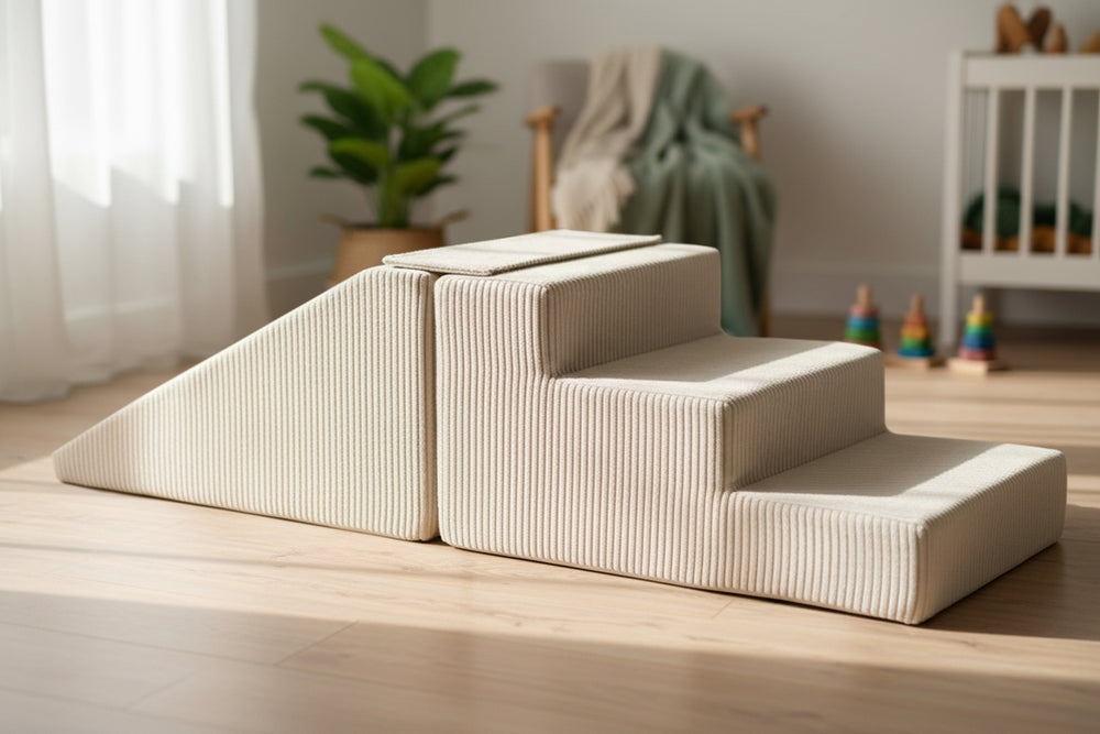 Slide + steps set of 2 large foam blocks