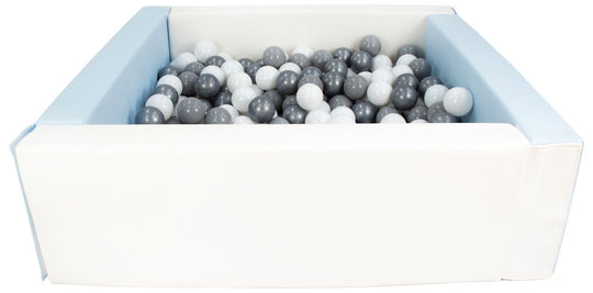 Square eco-leather ball pit with 300 balls, 5 elements