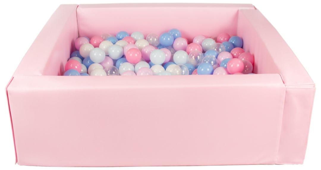 Square eco-leather ball pit with 300 balls, 5 elements