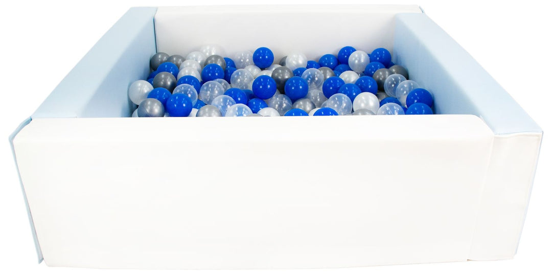 Square eco-leather ball pit with 200 balls, 5 elements