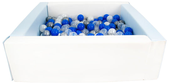Square eco-leather ball pit with 200 balls, 5 elements