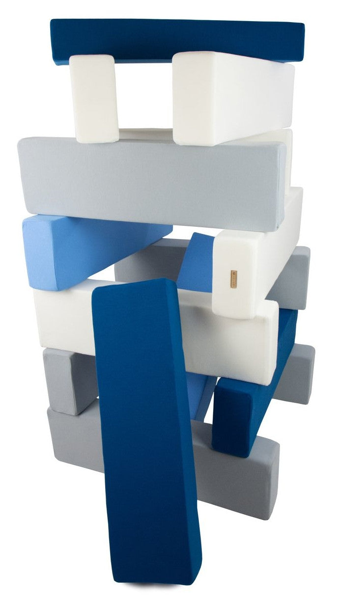 Tower set of 15 large foam blocks