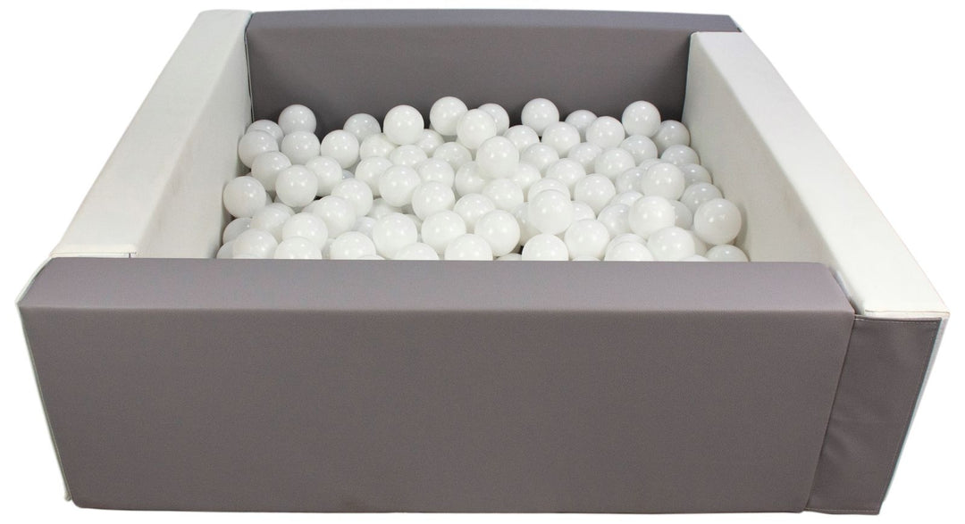 Square eco-leather ball pit with 200 balls, 5 elements