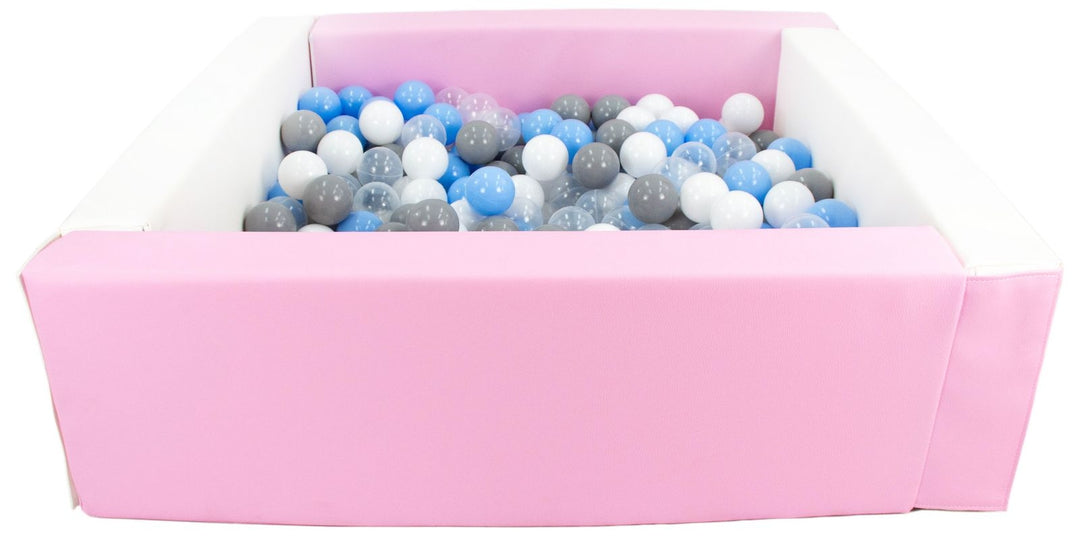 Square eco-leather ball pit with 300 balls, 5 elements