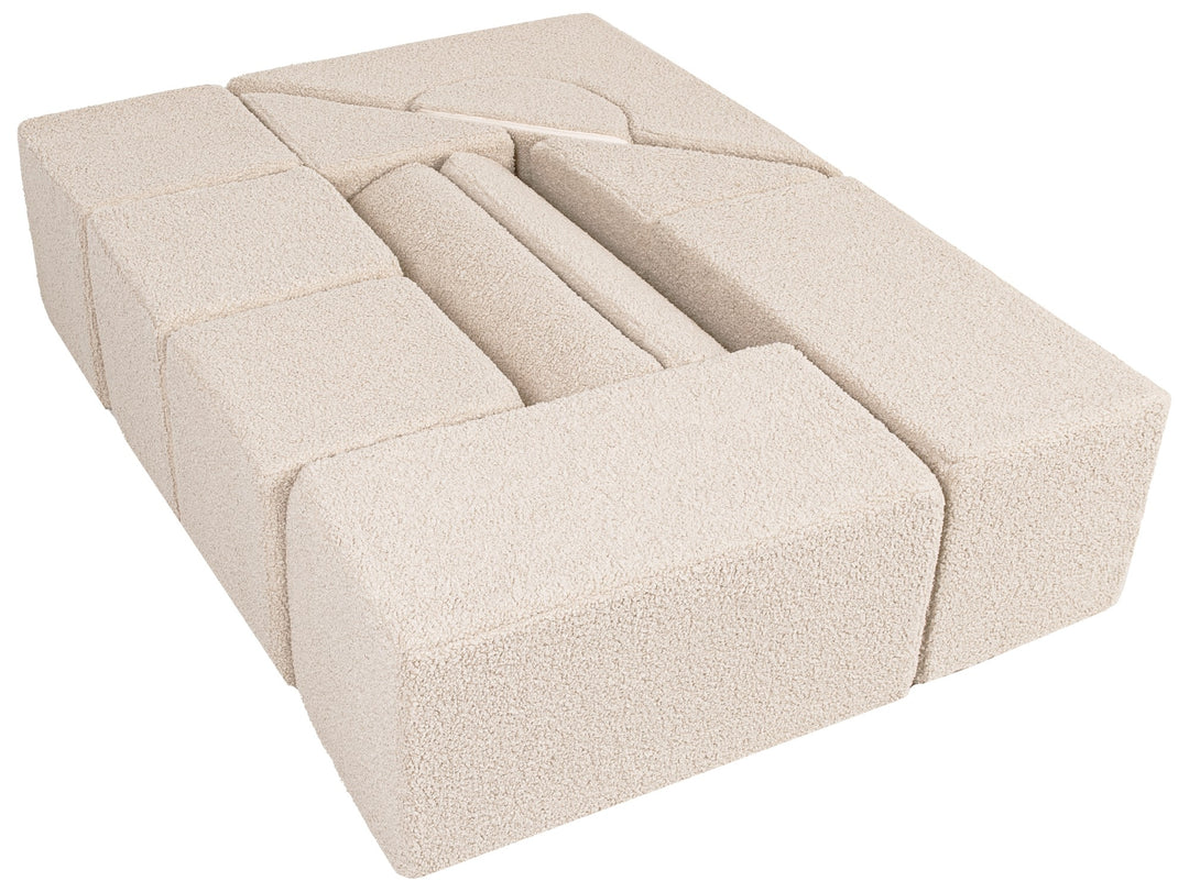 Bouclé castle set of 11 large foam blocks