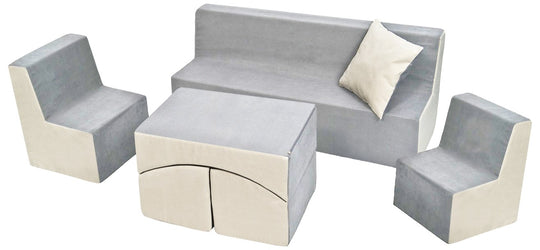 Soft Foam Furniture 4 psc set: 2x Chair+Sofa+Coach