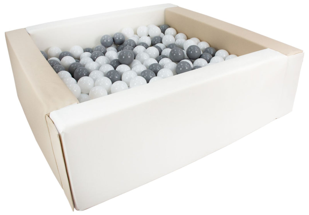 Square eco-leather ball pit with 300 balls, 5 elements