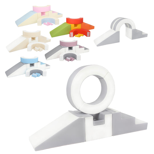 Hoop set of 7 large foam blocks