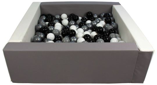 Square eco-leather ball pit with 300 balls, 5 elements