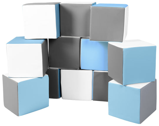 Soft Play Cubes, 12 building blocks for kids