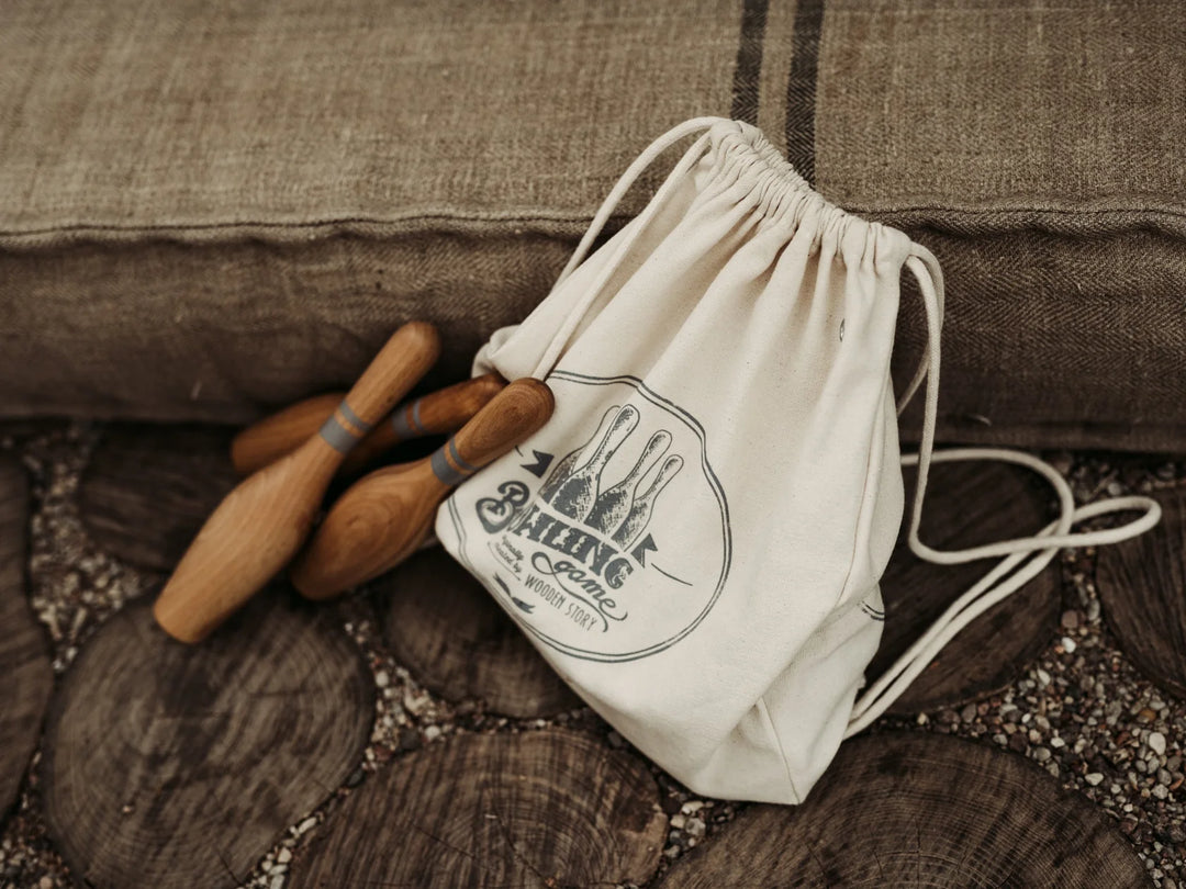 Wooden Bowling Pins - Natural