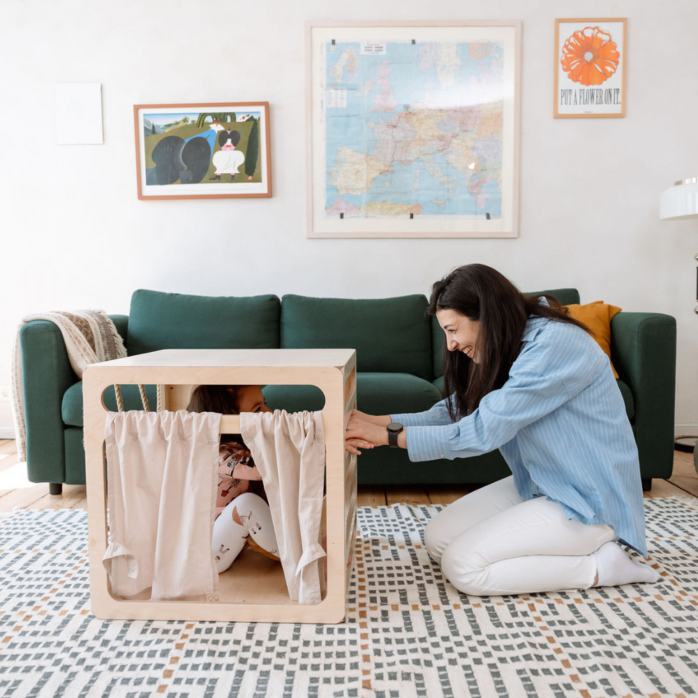 CUBITRI® Climbing Play Cube With Rope Window