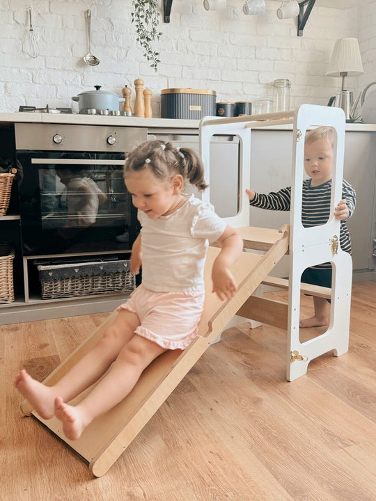 4in1 Creative Tower with Blackboard And Slide