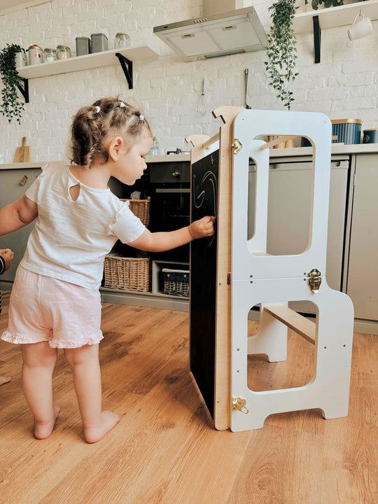 4in1 Creative Tower with Blackboard And Slide