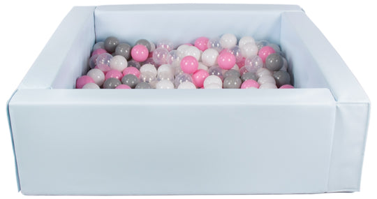 Square eco-leather ball pit with 300 balls, 5 elements