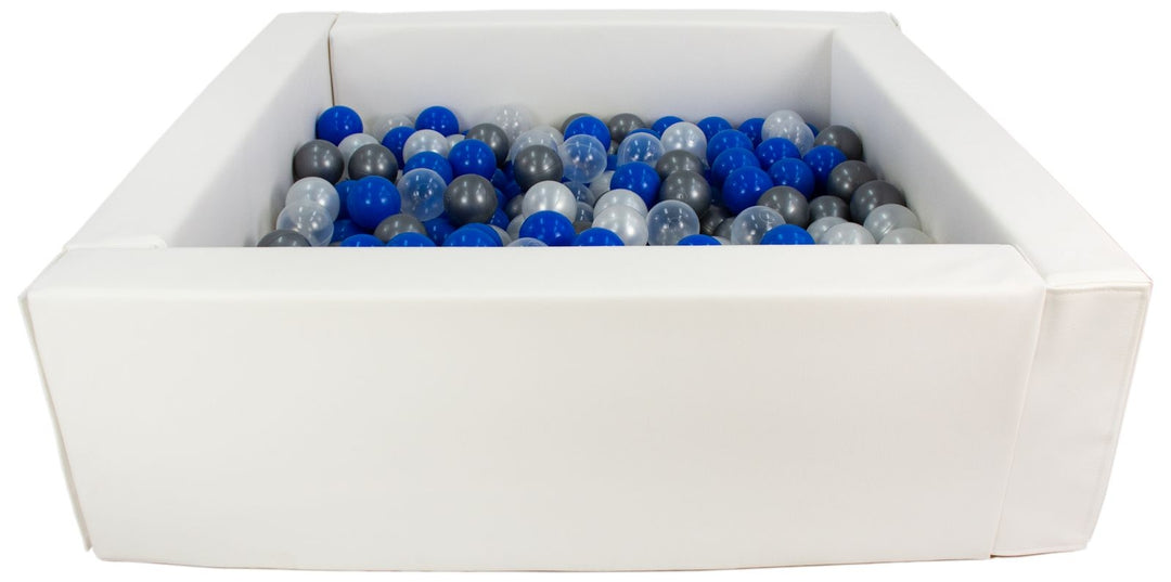 Square eco-leather ball pit with 200 balls, 5 elements