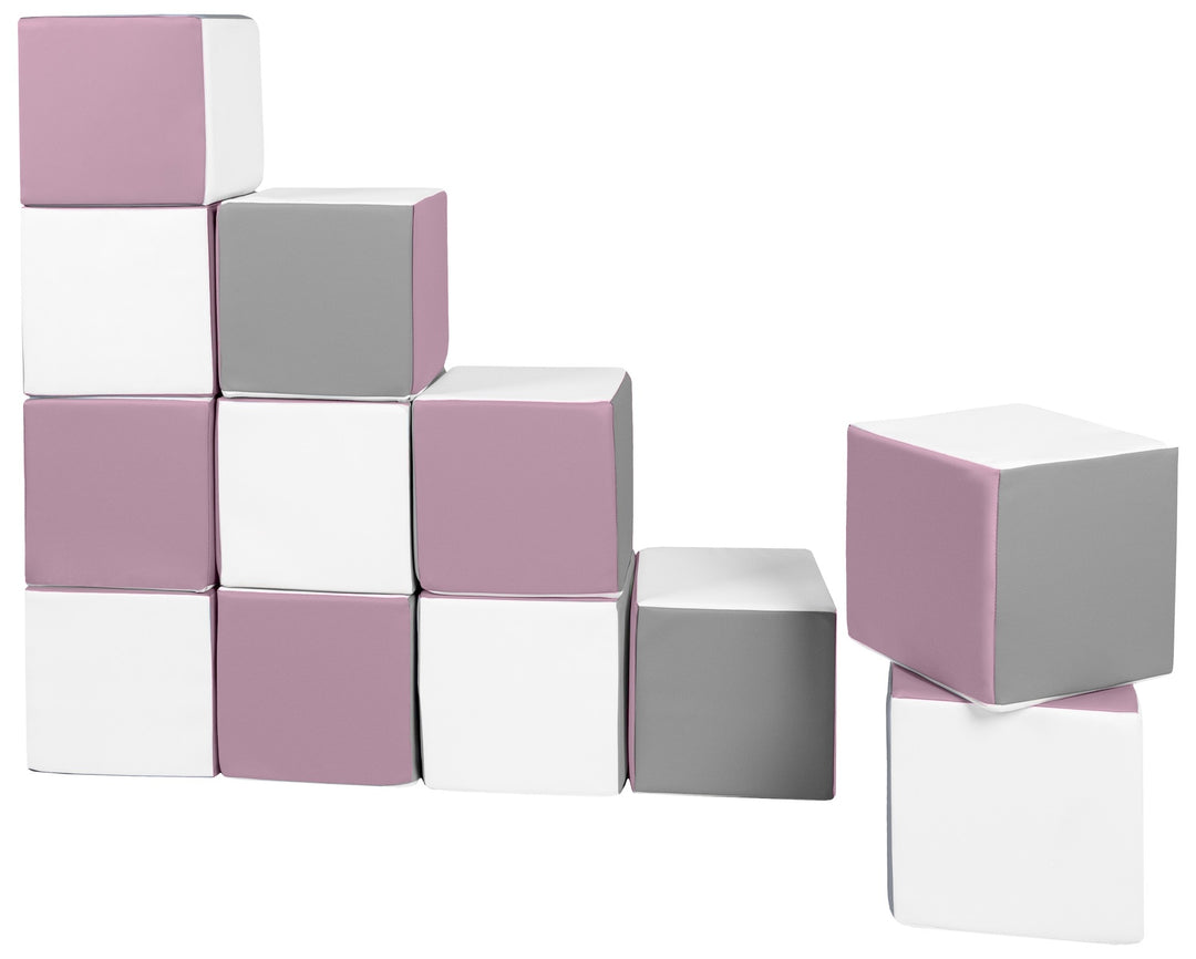 Soft Play Cubes, 12 building blocks for kids