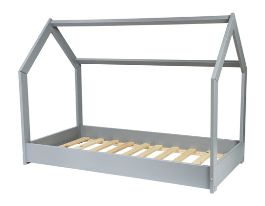 Wooden house bed 160x80cm + ECO mattress