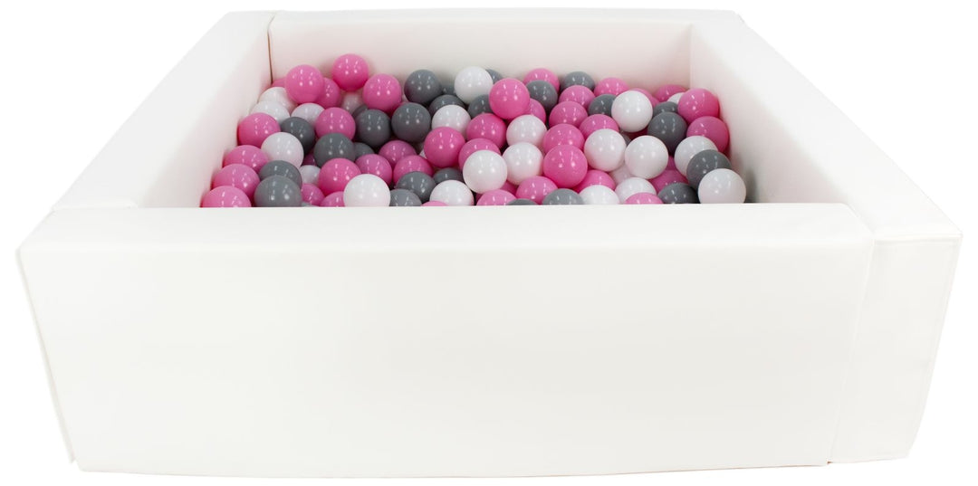 Square eco-leather ball pit with 300 balls, 5 elements